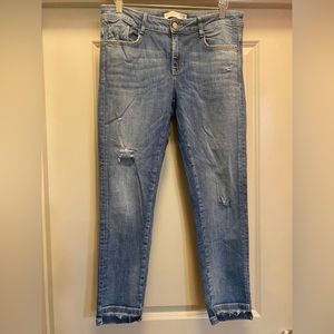 ZARA Basic Cropped Jeans size 8 NWOT